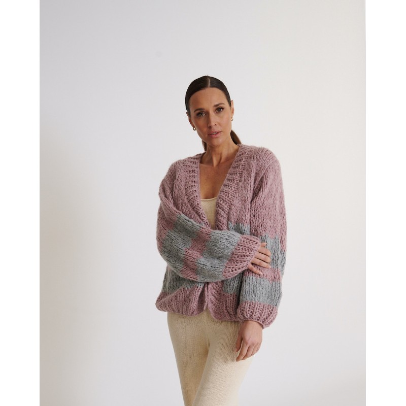 Feather hotsell knit cardigan